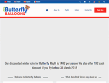 Tablet Screenshot of butterflyballoons.com